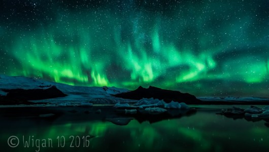 Icelandic Aurora Over Fjallsarlon Icelandic Aurora Over Fjallsarlon