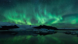 Icelandic Aurora Over Fjallsarlon