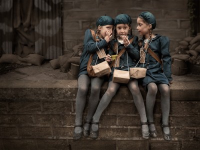 Evacuee Triplets by KT Allen Amateur Photography Club