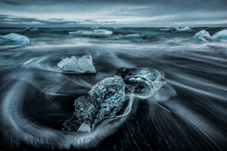 Glacial Ice On Breidamerkursandur Glacial Ice On Breidamerkursandur