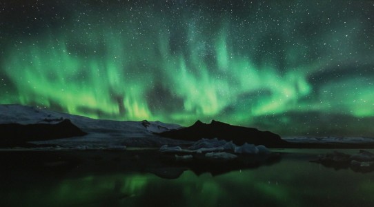 Icelandic Aurora Over Fjallsarlon Icelandic Aurora Over Fjallsarlon