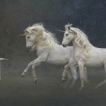 Lena Young with unicorns Avalon. To Catch A Unicorn